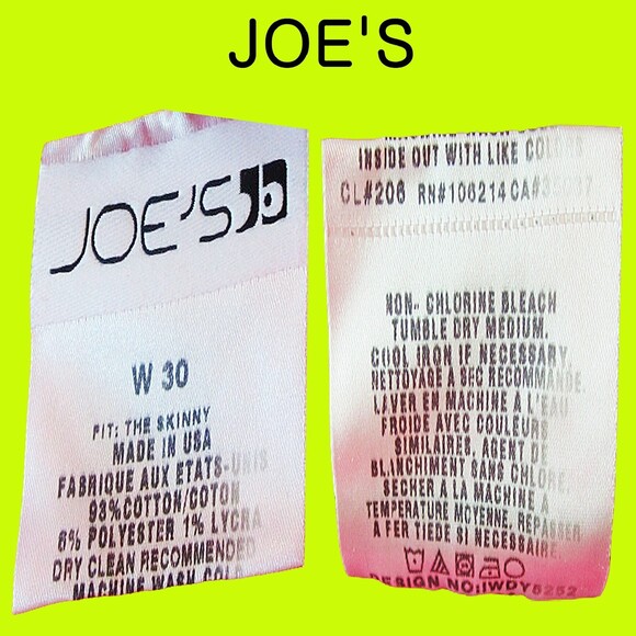 JOE'S NEW CERISE THE SKINNY Red-Hot Pink Jean 30 - Picture 11 of 12